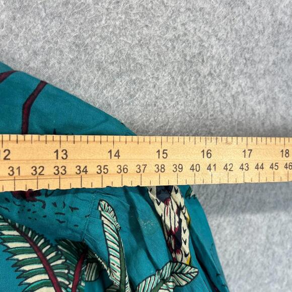 BEAU & RO The Murray Mini Dress in Petite Blue Safari Floral Balloon Size XL - Picture 8 of 10